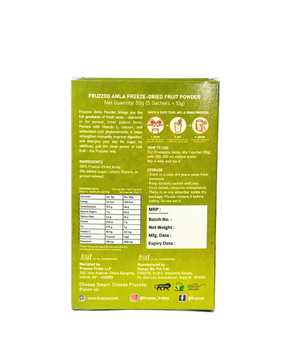 The Power of Vitamin-C - Fruzzoo Amla (Pack of 5)