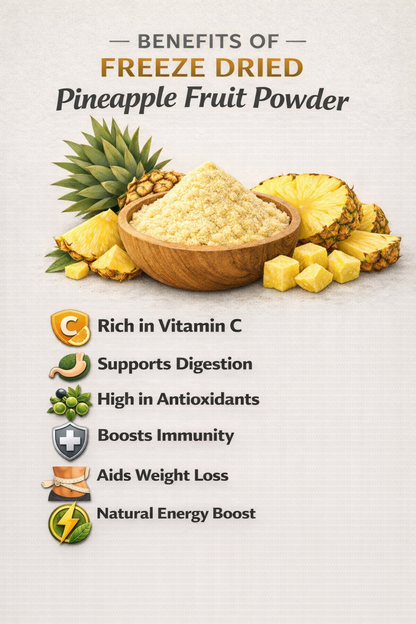 Fruzzoo Pineapple Powder nutritional information and ingredients
