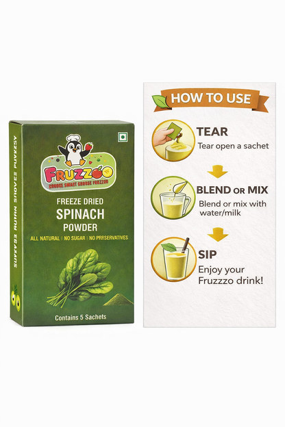 The Green Power of Nature - Fruzzoo Spinach (Pack of 5)