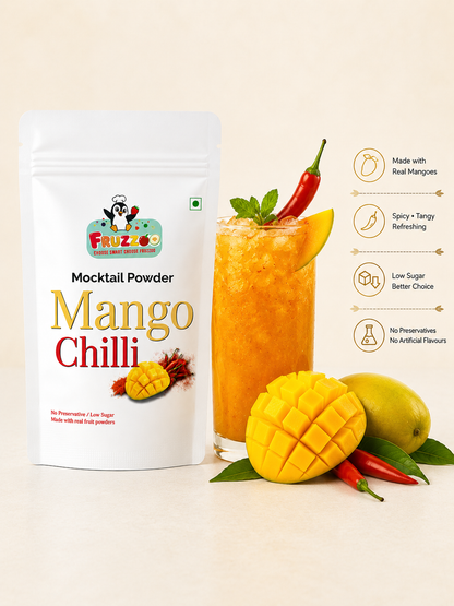 Fruzzoo Mango Chilli Mocktail Powder - Pack of 5 Sachets