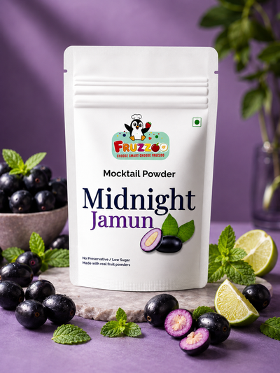 Fruzzoo Midnight Jamun Mocktail Powder - Pack of 4 Sachets