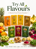 Fruzzoo Trial Pack: all 7 flavours