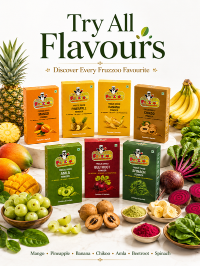 Fruzzoo Trial Pack: all 7 flavours