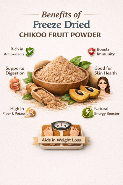Fruzzoo Chikoo Powder nutritional information and ingredients