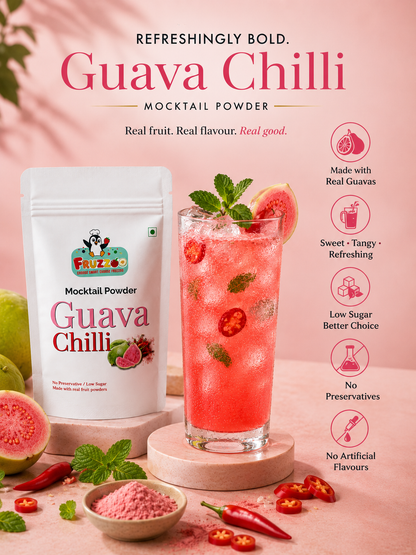 Fruzzoo Guava Chilli Mocktail Powder nutritional information