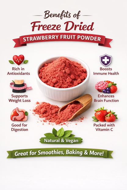 Fruzzoo Strawberry Powder single-serve sachets close-up