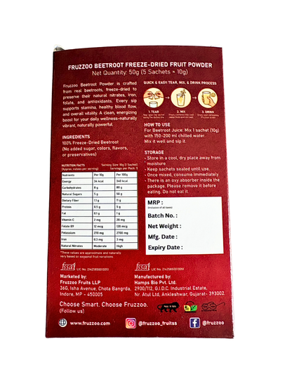 Drink the Power of Red - Fruzzoo Beetroot (Pack of 5)