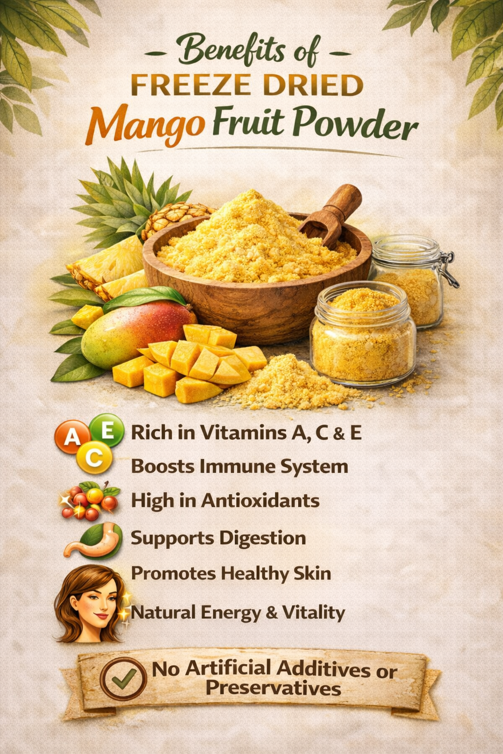 Fruzzoo Mango Powder nutritional information and ingredients