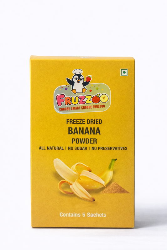 Fruzzoo Banana freeze dried powder pack of 5 sachets